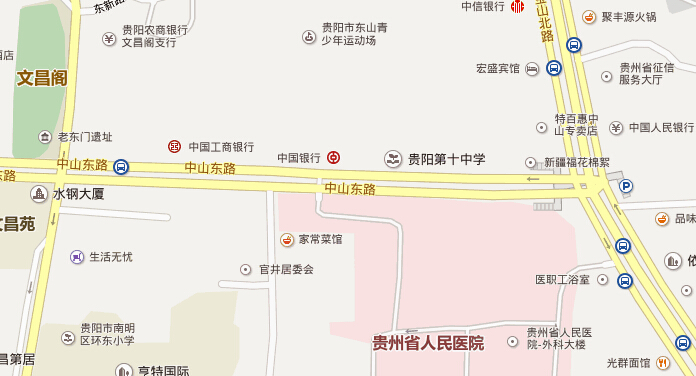 贵阳十中考场线路图